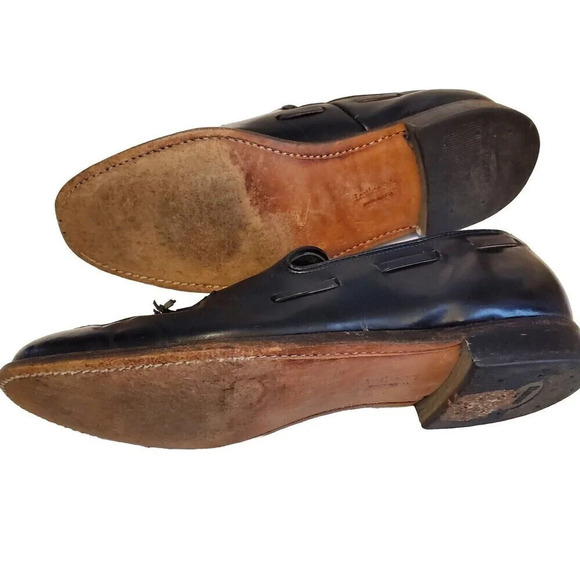 Dexter Dress Shoes Mens Black Sz 9.5C Loafer Leather Sole Tassel Career